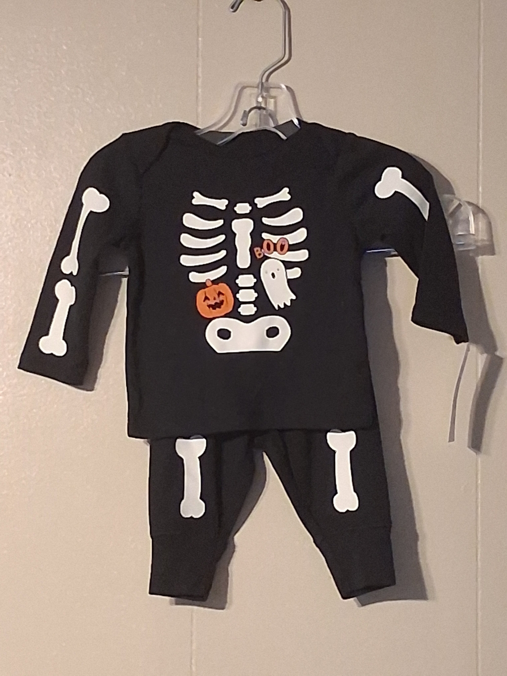 NWT Carter's Black Skeleton Costume Set